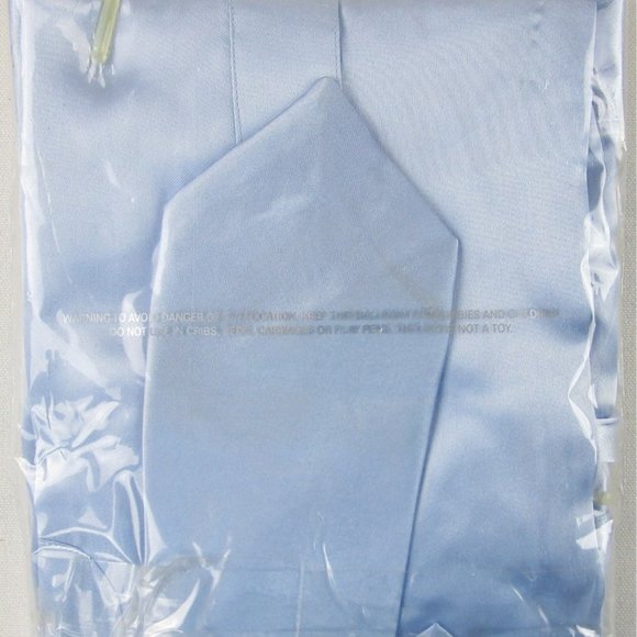 NWT Mansenee Boy's Metallic Light Blue Dress Shirt & Tie Set, Size 12 - Picture 2 of 2